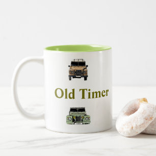 Gammal tidmätareLand Rover mugg