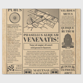 gammal tidning presentpapper