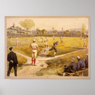 Gammal tidsbas Boll Poster