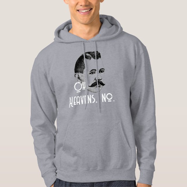 Gammal tidsinställd gentleman hoodie (Framsida)