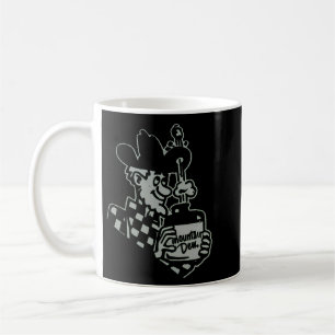 Gammal tidsklassisk bergsdagg kaffemugg