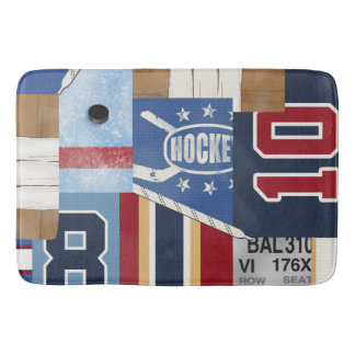 Gammal Time för klassikervintagePatchwork hockey Badrumsmatta