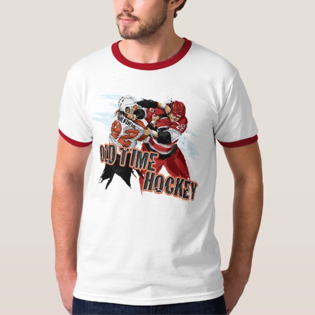Gammal Time hockeyT-tröja Tee Shirt (Framsida)