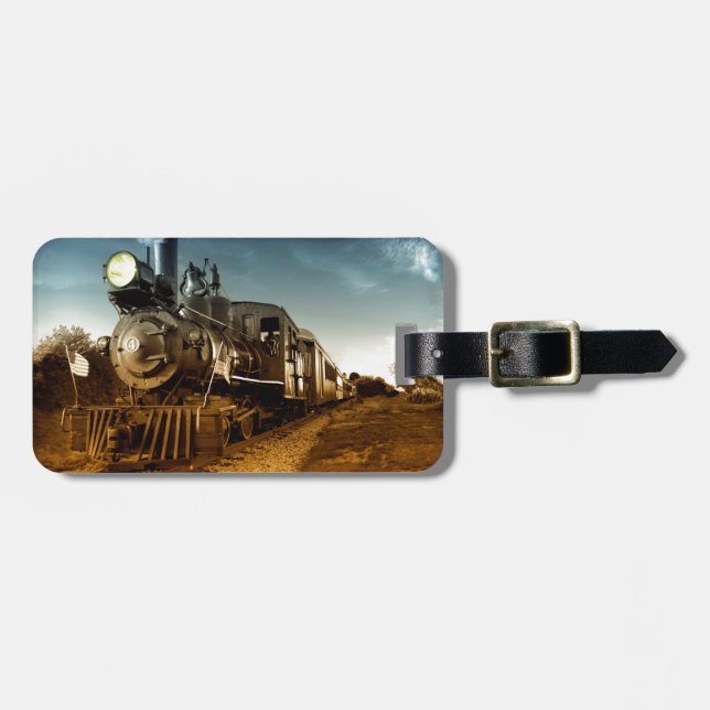 Gammal Time järnväg Bagagebricka (Horisontell Framsida)