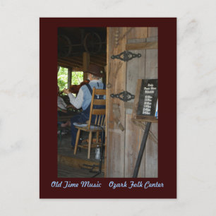 Gammal Time musik~ spelmannen Vykort