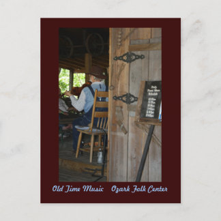 Gammal Time musik~ spelmannen Vykort