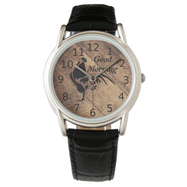 Gammal Timer Black Tupp Silhouette Armbandsur (Framsida)