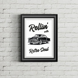 Gammal timer med typografi poster