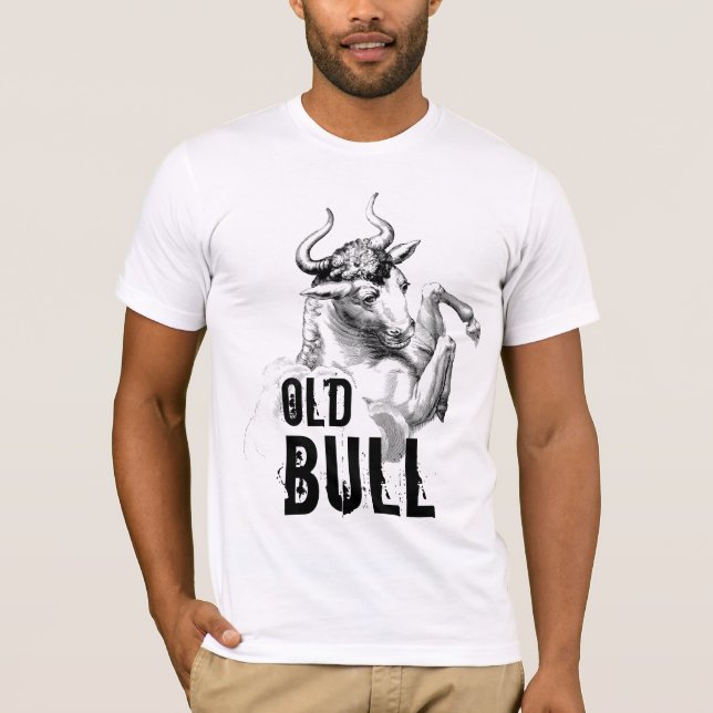 "Gammal tjur ", T-shirt (Framsida)
