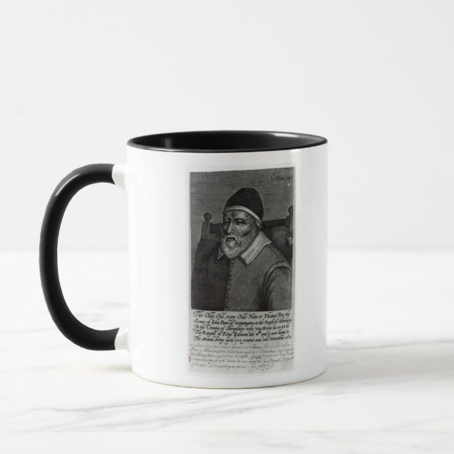 Gammal Tom Parr, 1635 Mugg (Vänster)