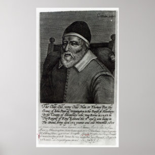 Gammal Tom Parr, 1635 Poster