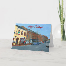 "Gammal Town Alexandria i December" helgdagskort Kort