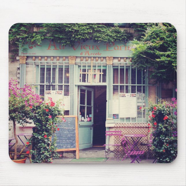 Gammal Town Paris för vintage Musmatta (Framsidan)