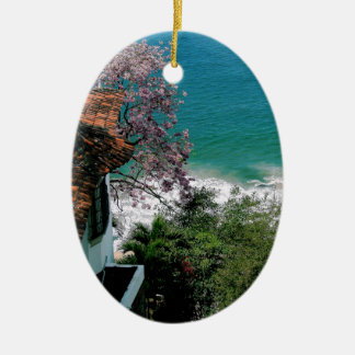 Gammal Town Puerto Vallarta Julgransprydnad Keramik