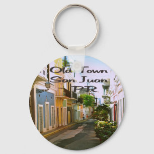 Gammal Town San Juan Puerto Rico Nyckelring