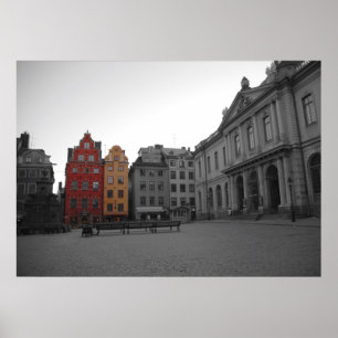 Gammal Town Stockholm Poster