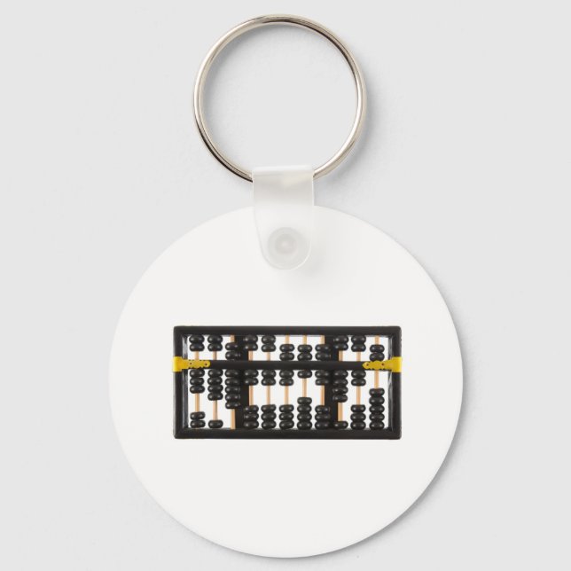 Gammal träabacus nyckelring (Framsida)