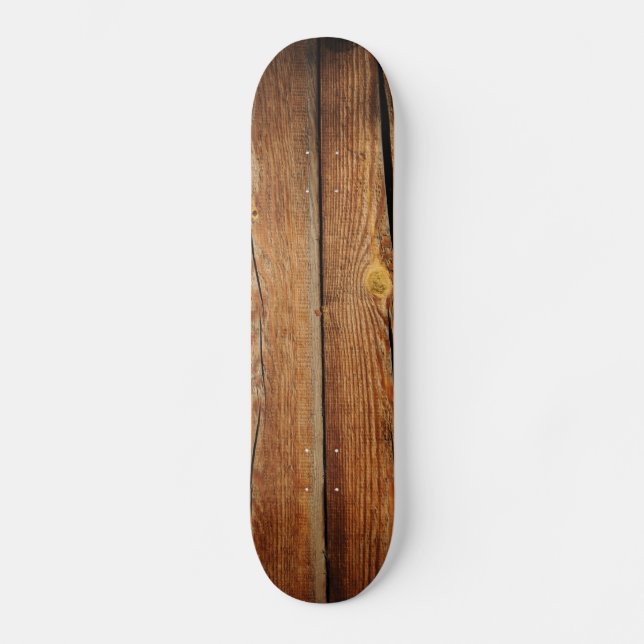 Gammal träbakgrund skateboard bräda 19,5 cm (Framsida)