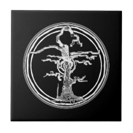 Gammal Träd Kakelplatta