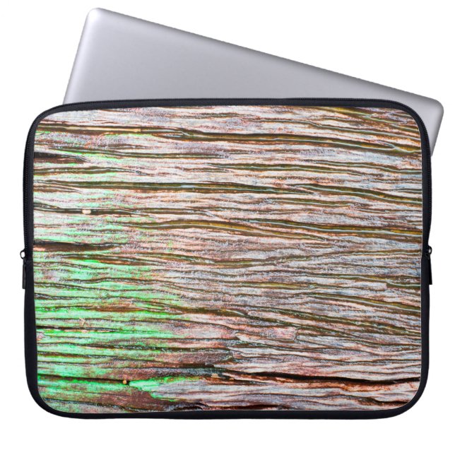 Gammal trädoft, bakgrund, bräda, bruna, konger laptop fodral (Framsidan)