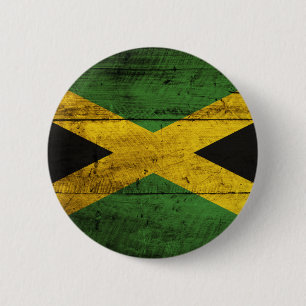 Gammal träJamaica flagga Knapp