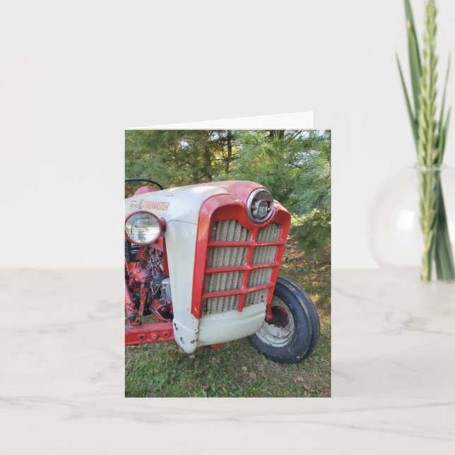 Gammal traktor kort (Framsida)