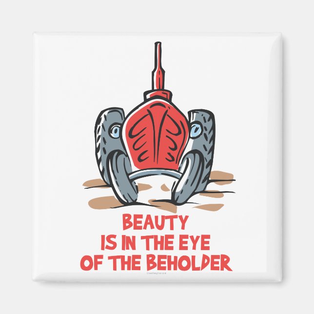 Gammal traktor magnet (Framsidan)