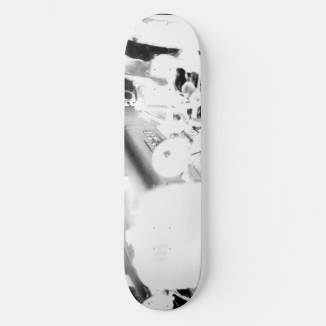 Gammal traktor - negativ skateboard bräda 19,5 cm (Framsida)