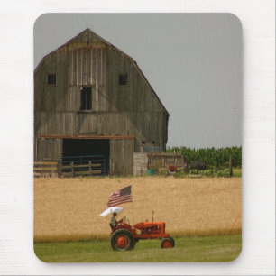 Gammal traktor patriotiska Mousepad: Allis Musmatta