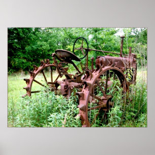 Gammal traktor poster