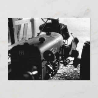 Gammal traktor vykort