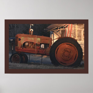 Gammal traktorfotoPoster Poster
