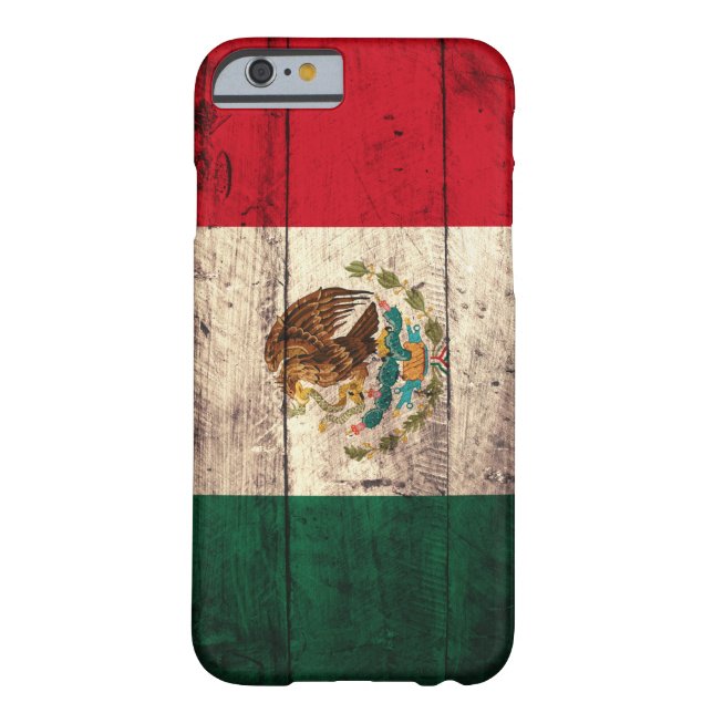 Gammal träMexico flagga Case-Mate iPhone Skal (Baksidan)