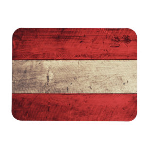 Gammal träÖsterrike flagga Magnet
