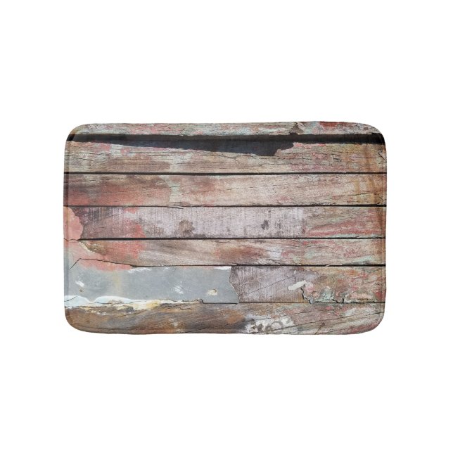 Gammal träplank av träträ badrumsmatta (Framsidan)