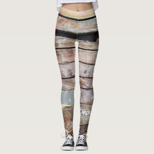 Gammal träplank av träträ leggings