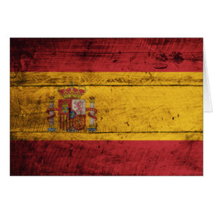 Gammal träSpanien flagga OBS Kort
