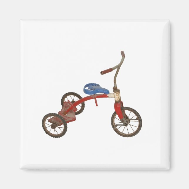 Gammal trecykel magnet (Framsidan)