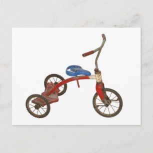 Gammal trecykel vykort
