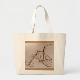 GAMMAL TREHJUULIG Cykel 1928 JUMBO TOTE BAG Tygkasse