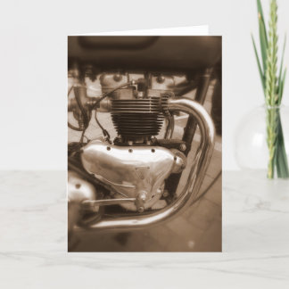 Gammal triumfmotor kort