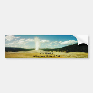 Gammal trogen Yellowstone nationalpark Bildekal