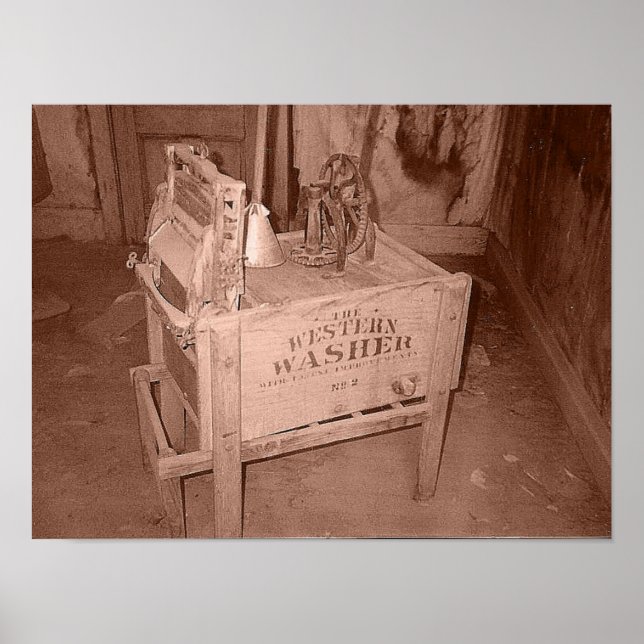 Gammal tvättutskrift poster (Framsidan)