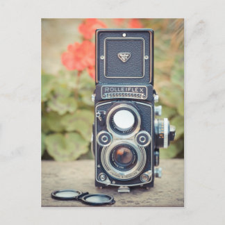 Gammal tvilling- linskamera vykort