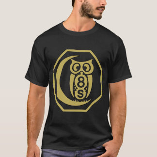 Gammal uggla guld Crest t-shirt