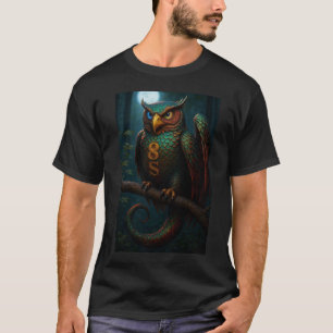 Gammal uggla guld Crest t-shirt
