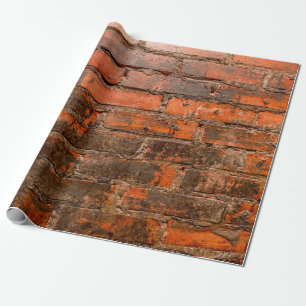 Gammal vägg av sten, bricksabstract, åldras, gamma presentpapper