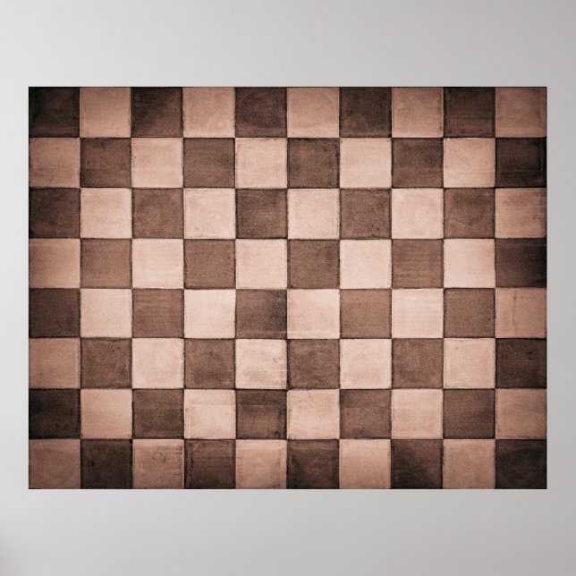 Gammal vägg med svart och vit vägg struktur poster (Framsidan)