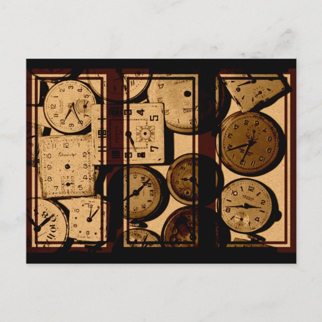 Gammal vakttriptych vykort (Framsida)