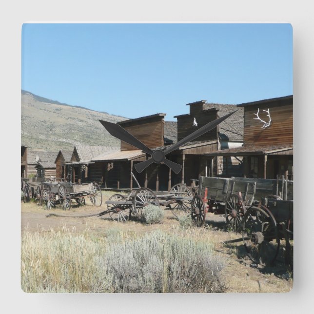 Gammal Väster-ruta - klocka (Framsida)